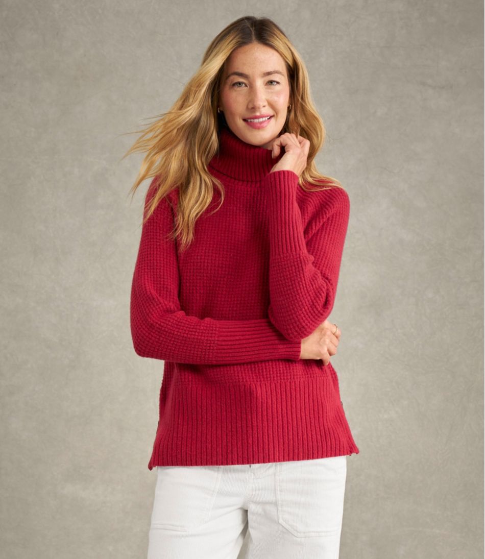 Women's SuperSoft Waffle Sweater, Turtleneck - Image 7