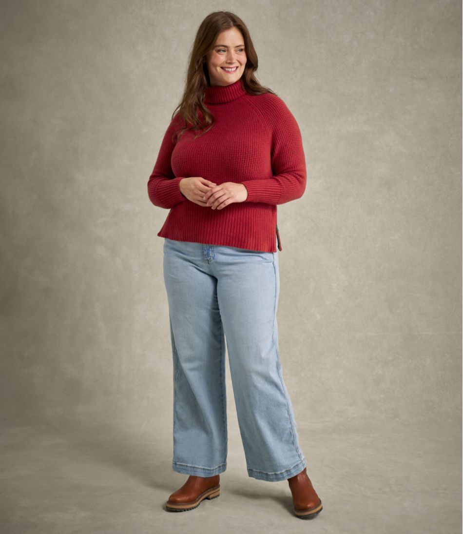 Women's SuperSoft Waffle Sweater, Turtleneck - Image 8