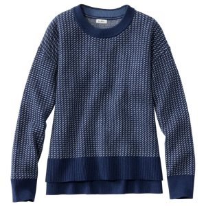 Women's Wicked Soft Cotton/Cashmere Crewneck Sweater, Pattern