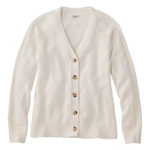 Women's Mariner Shaker Sweater, V-Neck Cardigan