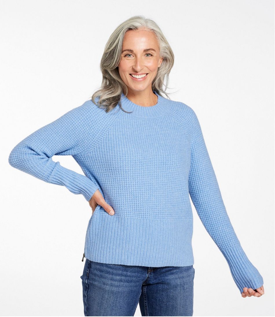 Women's SuperSoft Waffle Sweater, Crewneck - Image 2
