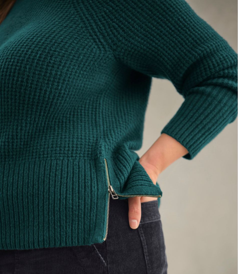 Women's SuperSoft Waffle Sweater, Crewneck - Image 8