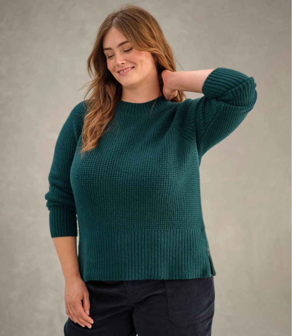 Women's SuperSoft Waffle Sweater, Crewneck - Image 9
