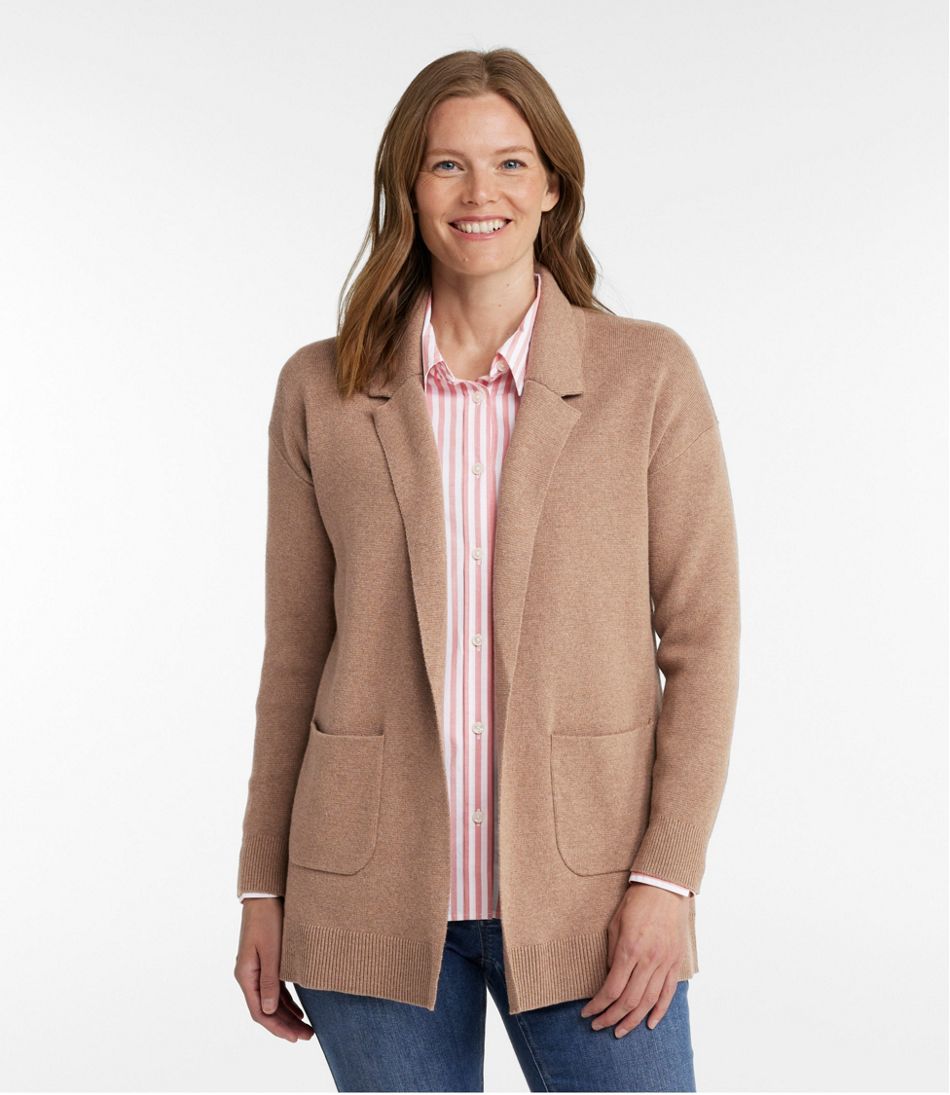 Women's Wicked Soft Cotton/Cashmere Coatigan Sweater - Image 2