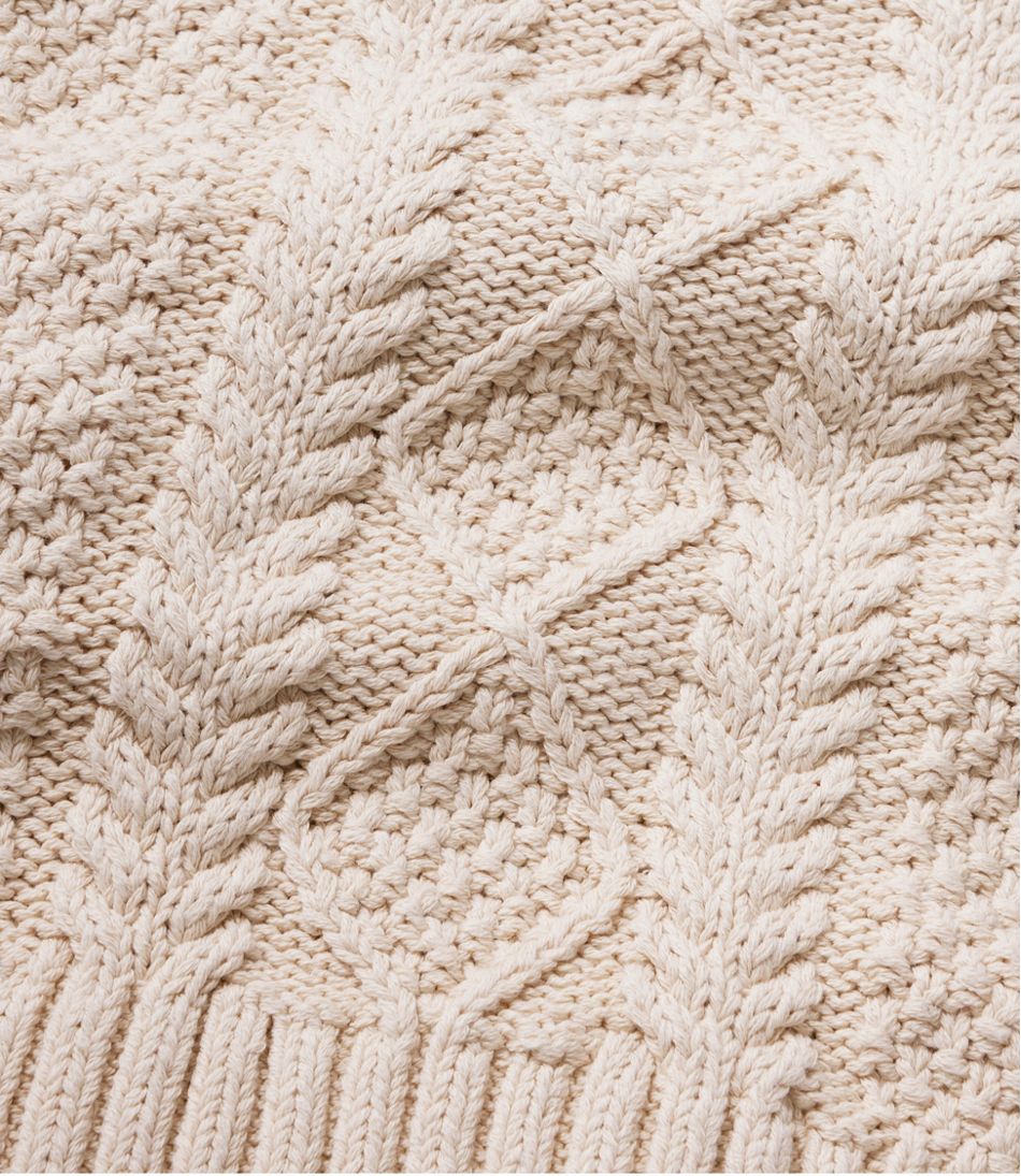Women's Signature Cotton Fisherman Sweater, Crewneck - Image 5