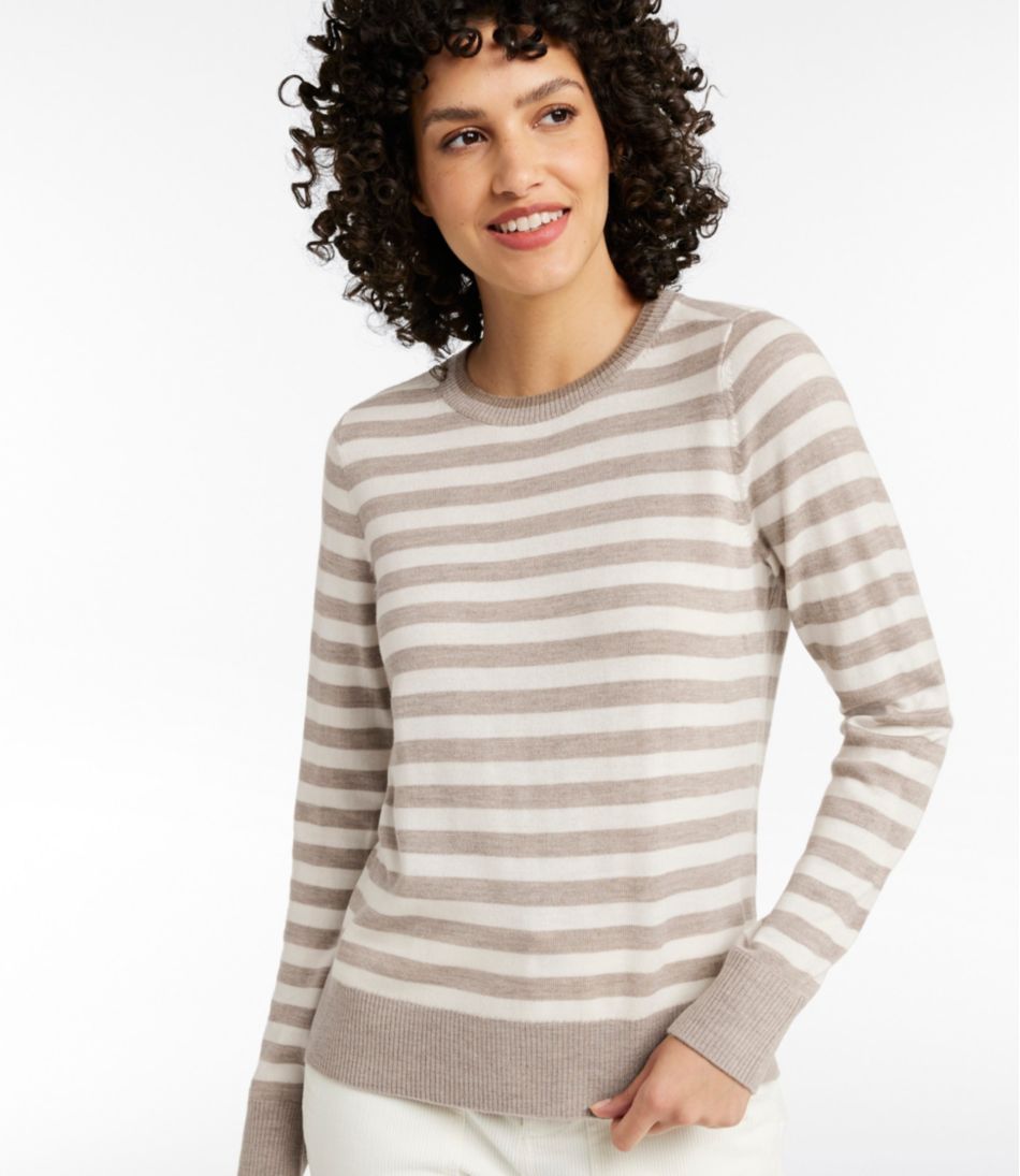 Women's Essential Merino Wool Sweater, Crewneck - Image 2
