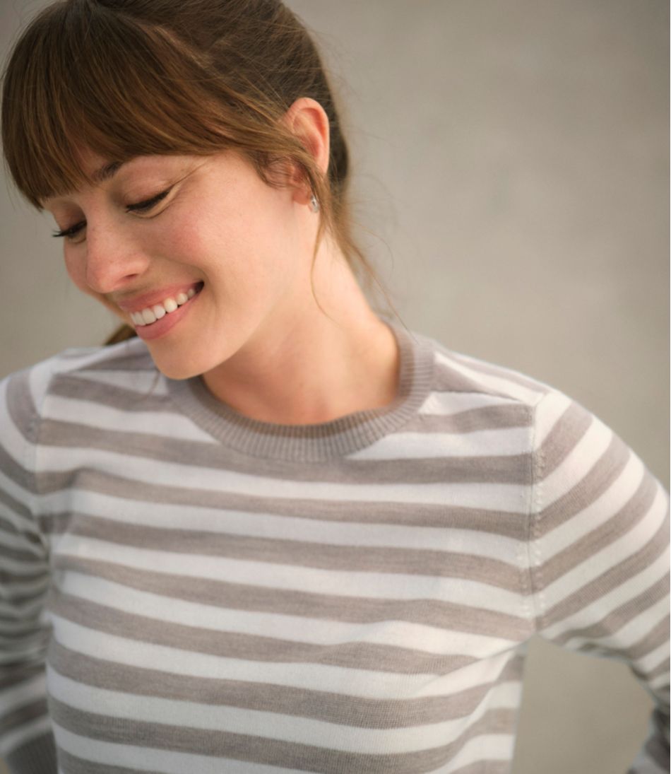 Women's Essential Merino Wool Sweater, Crewneck - Image 5