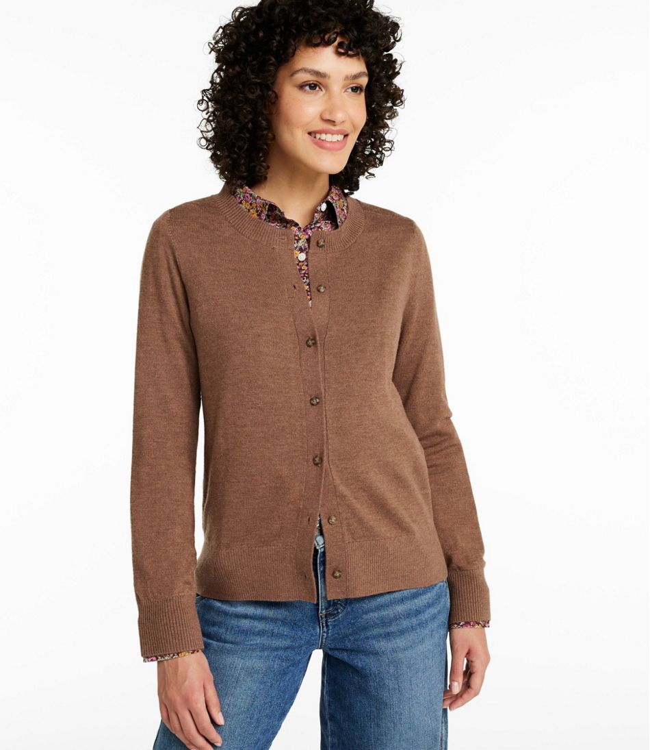Women's Essential Merino Wool Sweater, Cardigan - Image 2