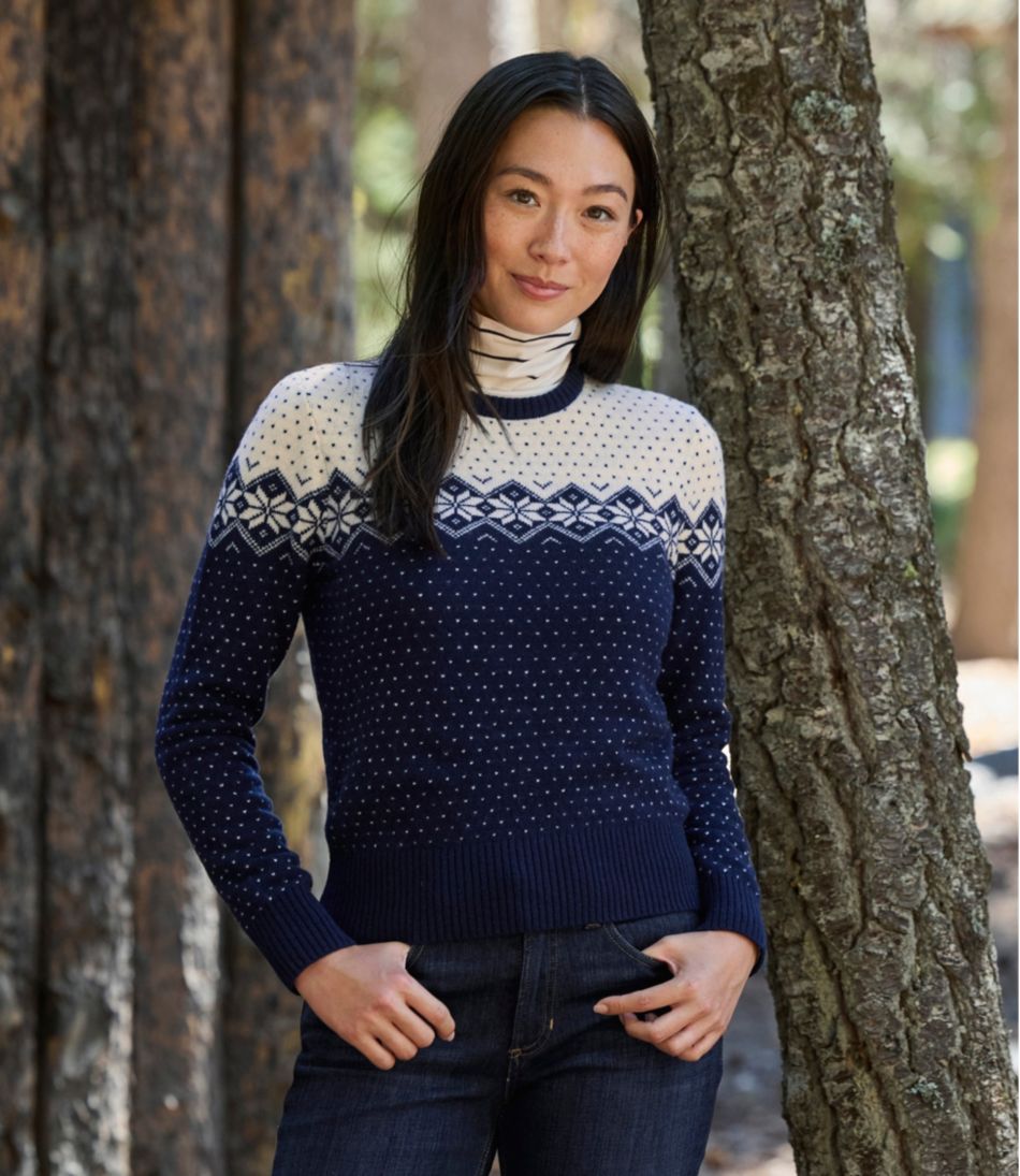 Women's Signature Camp Merino Wool Sweater, Pullover Novelty - Image 5
