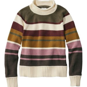 Women's Signature Original Cotton Sweater, Rollneck Stripe