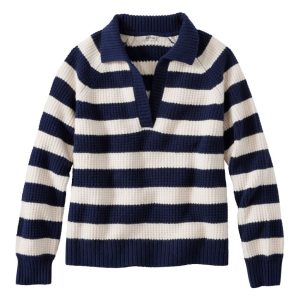Women's SuperSoft Waffle Sweater, Polo Stripe