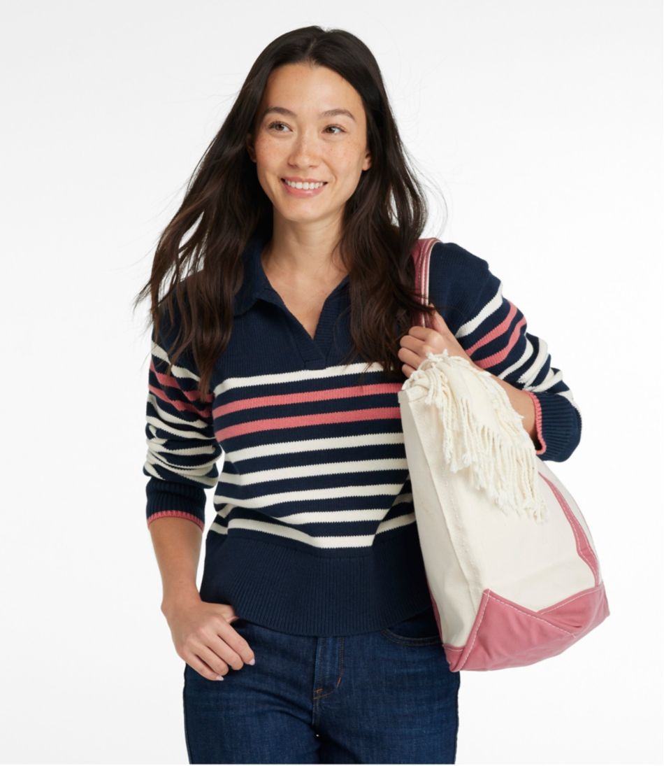 Women's Signature Original Cotton Sweater, Polo - Image 2
