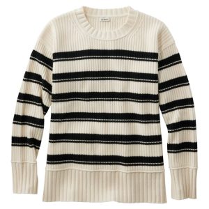 Women's Heritage Heirloom Wool/Cashmere Sweater, Crewneck Stripe