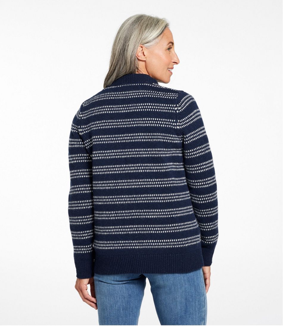 Women's Bean's Classic Ragg Wool Sweater, Button-Front Cardigan Novelty - Image 3
