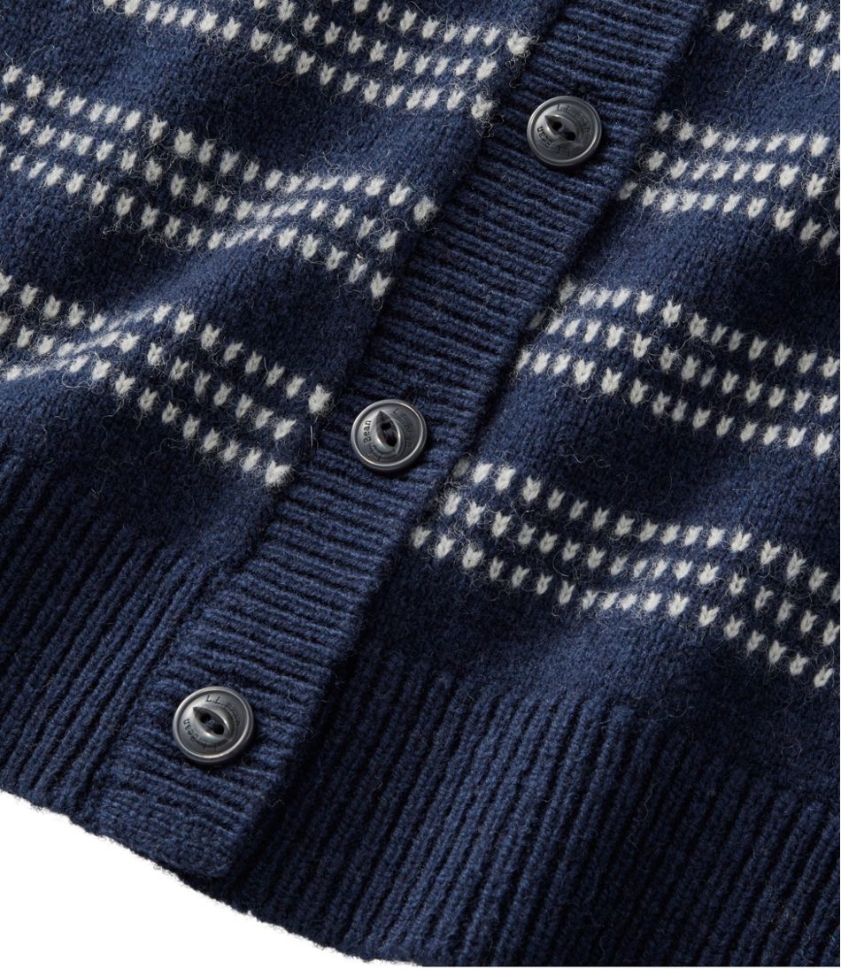 Women's Bean's Classic Ragg Wool Sweater, Button-Front Cardigan Novelty - Image 4