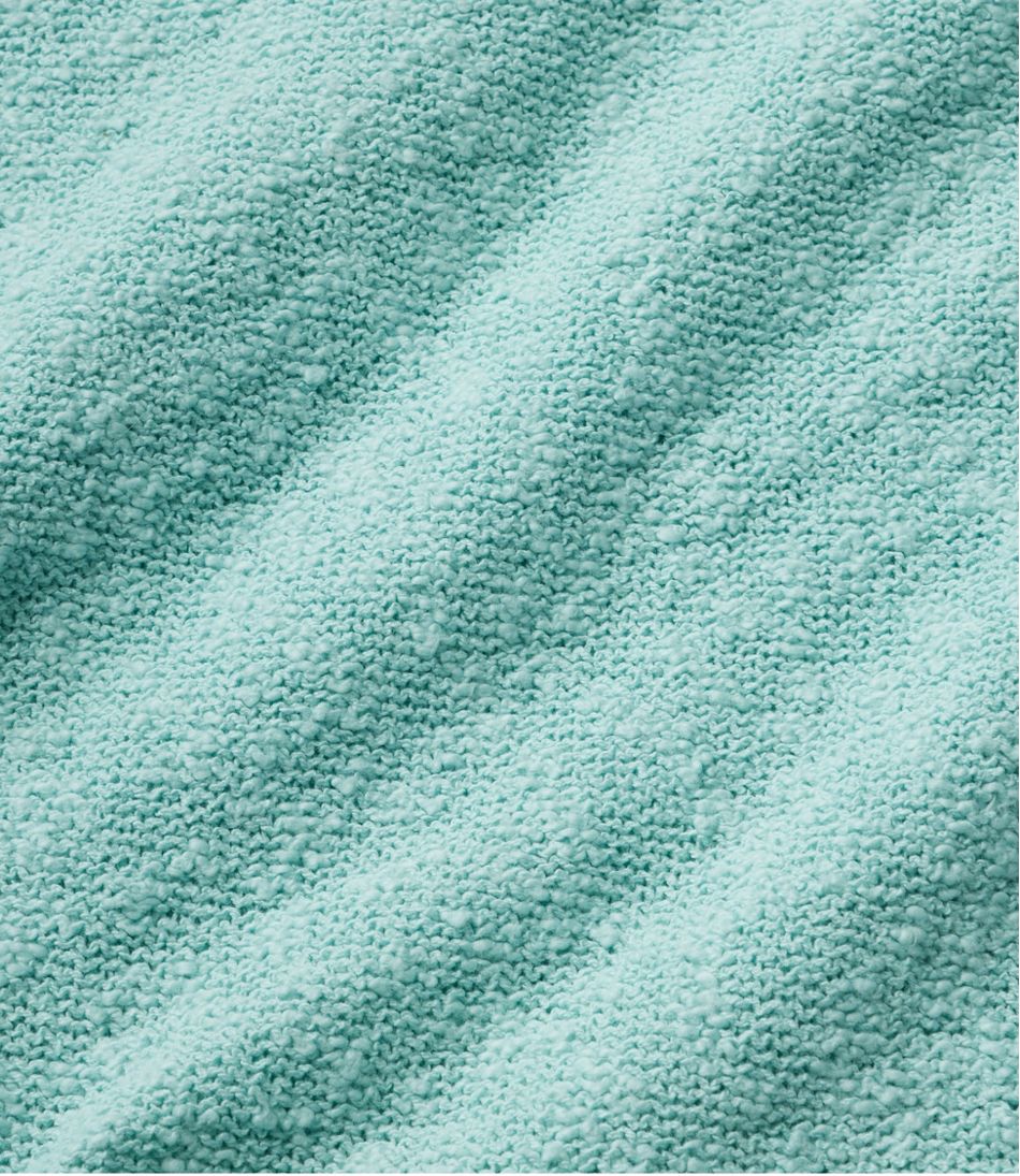 Women's Midweight Cotton Slub Sweater, Henley Short-Sleeve - Image 5