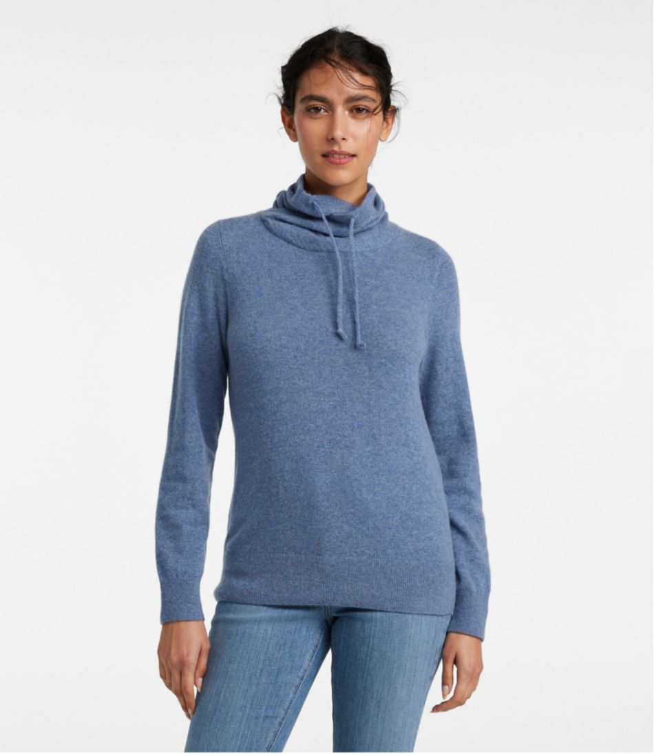 Women's Classic Cashmere Sweater, Funnelneck - Image 2