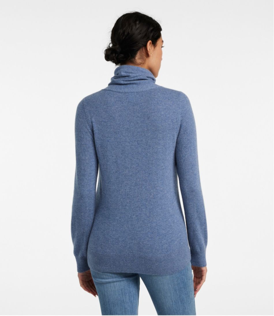 Women's Classic Cashmere Sweater, Funnelneck - Image 3