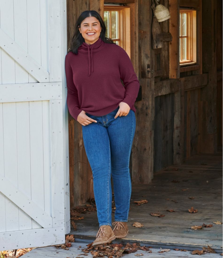 Women's Classic Cashmere Sweater, Funnelneck - Image 5
