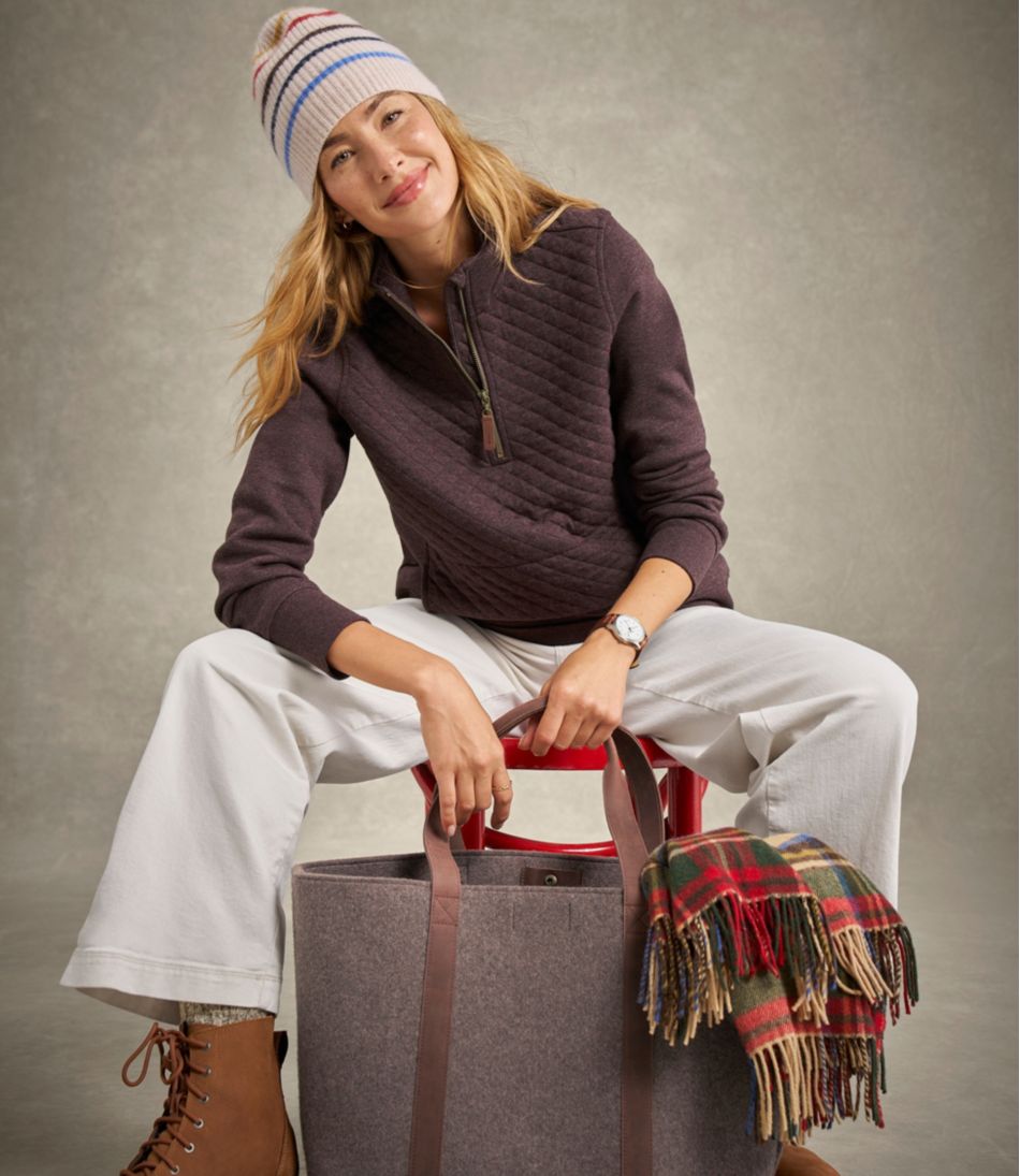 Women's Quilted Quarter-Zip Pullover - Image 7