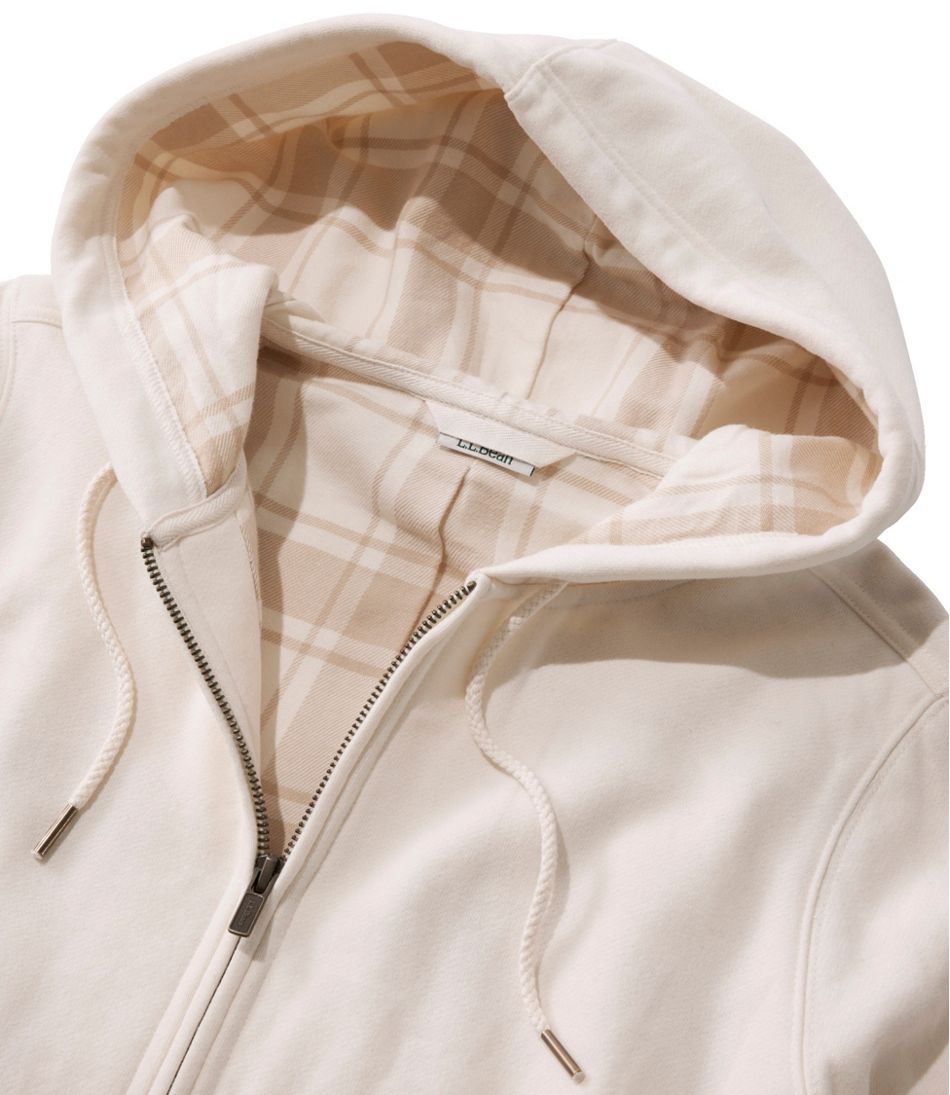 Women's L.L.Bean 1912 Sweatshirt, Flannel-Lined Hoodie - Image 4