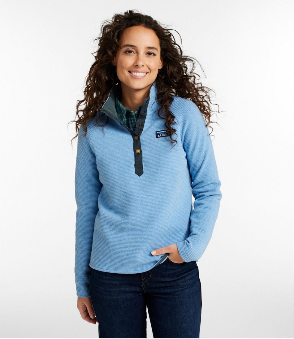 Women's Lakewashed Double-Knit Quarter-Snap - Image 2