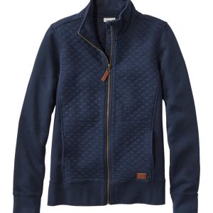 Women's Quilted Full-Zip Sweatshirt
