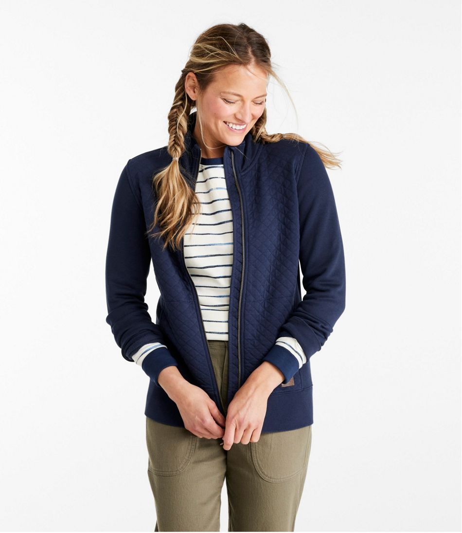 Women's Quilted Full-Zip Sweatshirt - Image 2