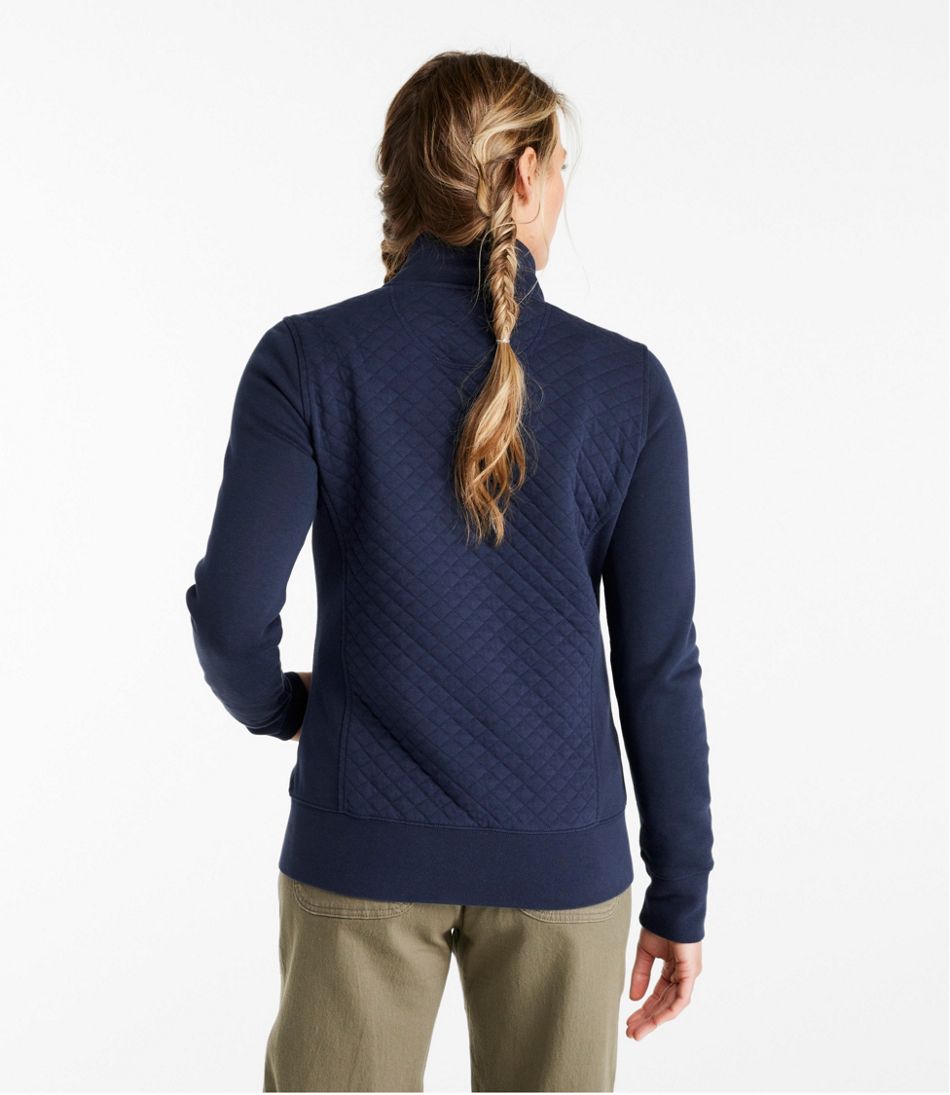 Women's Quilted Full-Zip Sweatshirt - Image 3