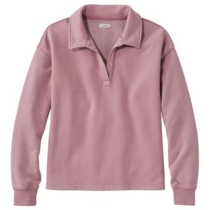 Women's Sunwashed Sweats, Splitneck Polo