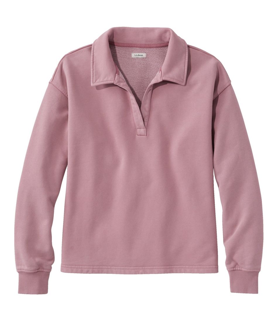 Women's Sunwashed Sweats, Splitneck Polo
