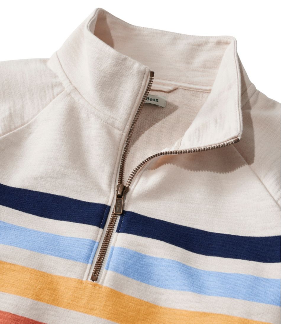 Women's Peaks Island Quarter-Zip Pullover, Stripe - Image 4
