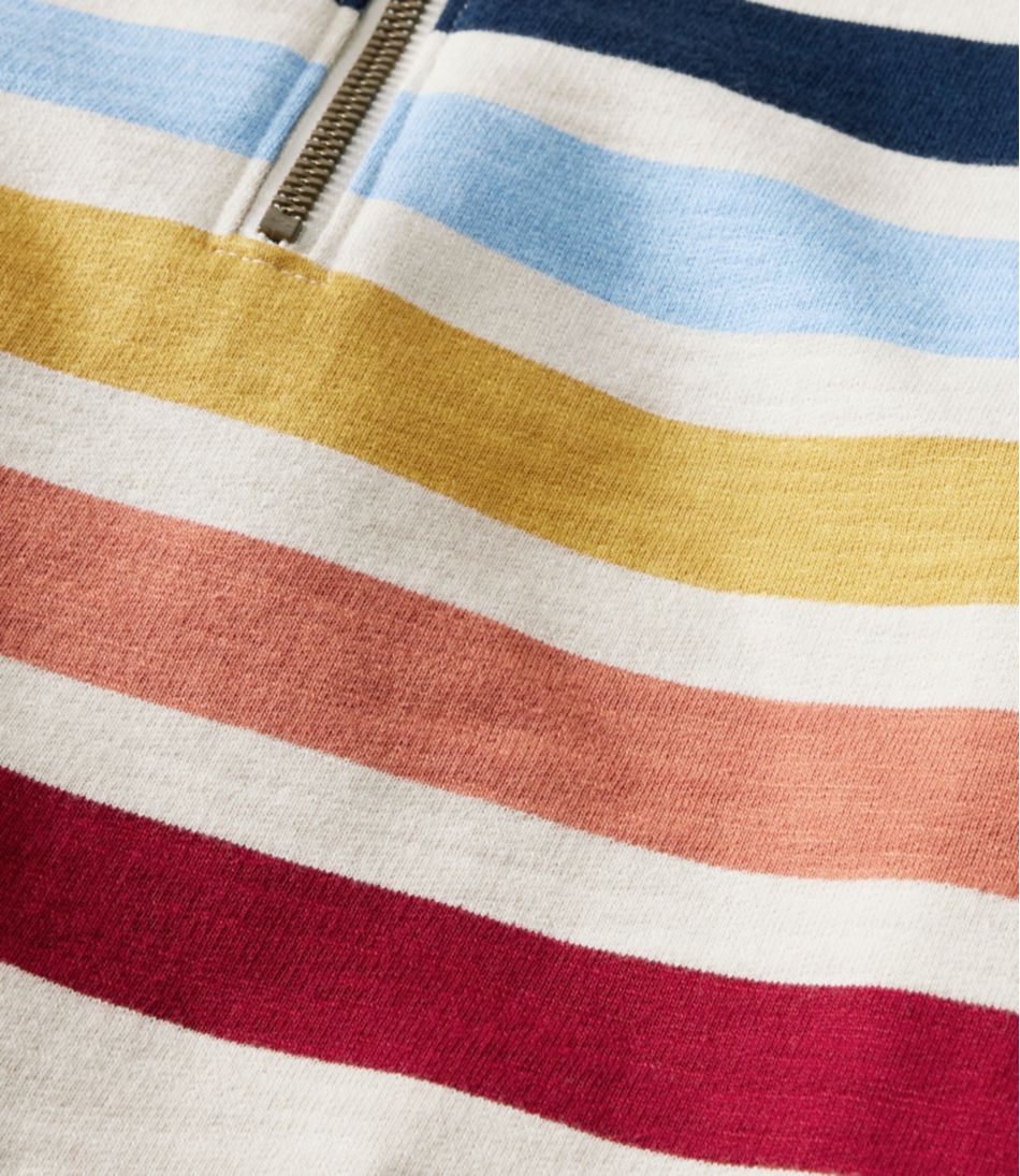 Women's Peaks Island Quarter-Zip Pullover, Stripe - Image 5