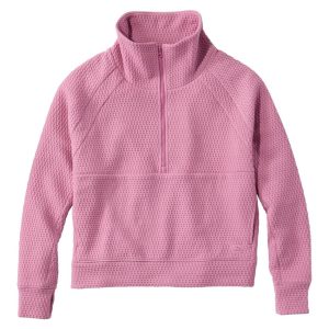 Women's Ridgeknit Half-Zip Pullover, Oversized