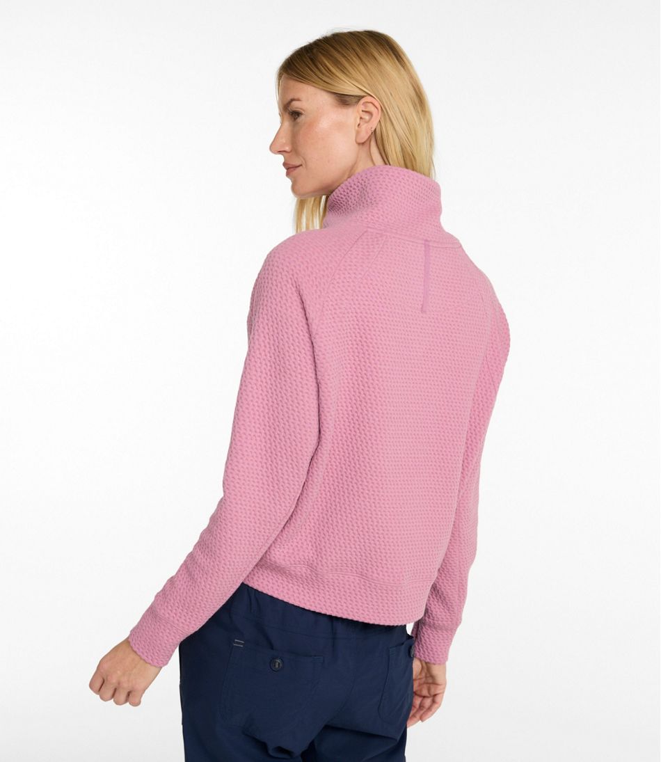 Women's Ridgeknit Half-Zip Pullover, Oversized - Image 3