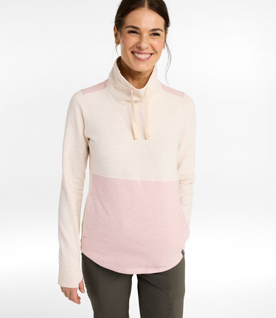 Women's Bean's Cozy Mixed Knits Pullover, Colorblock - Image 2
