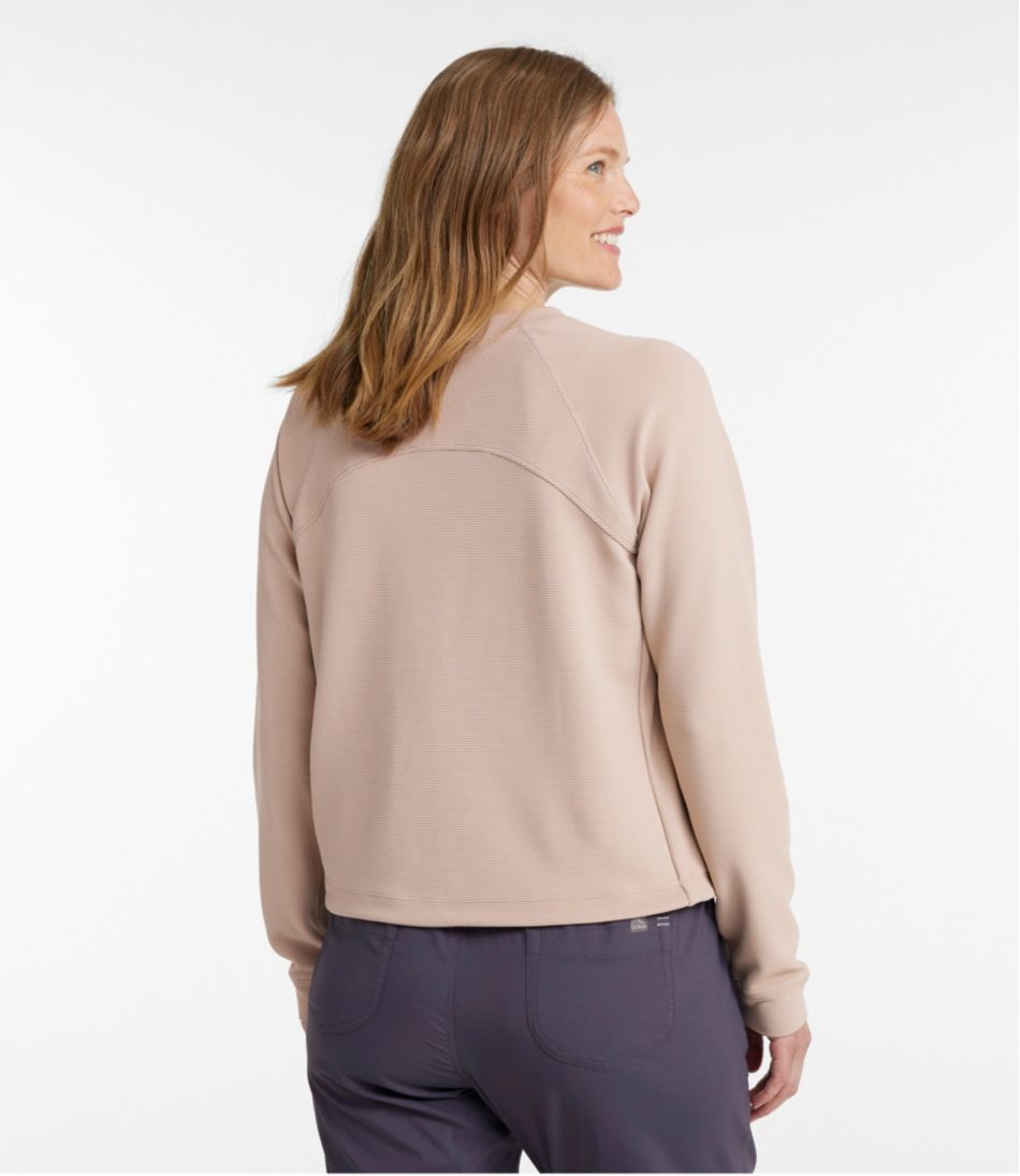 Women's VentureStretch Ottoman-Rib Pullover, Cropped - Image 3
