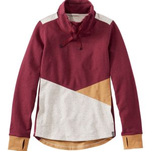 Women's L.L.Bean Cozy Mixed-Knit Pullover, Colorblock