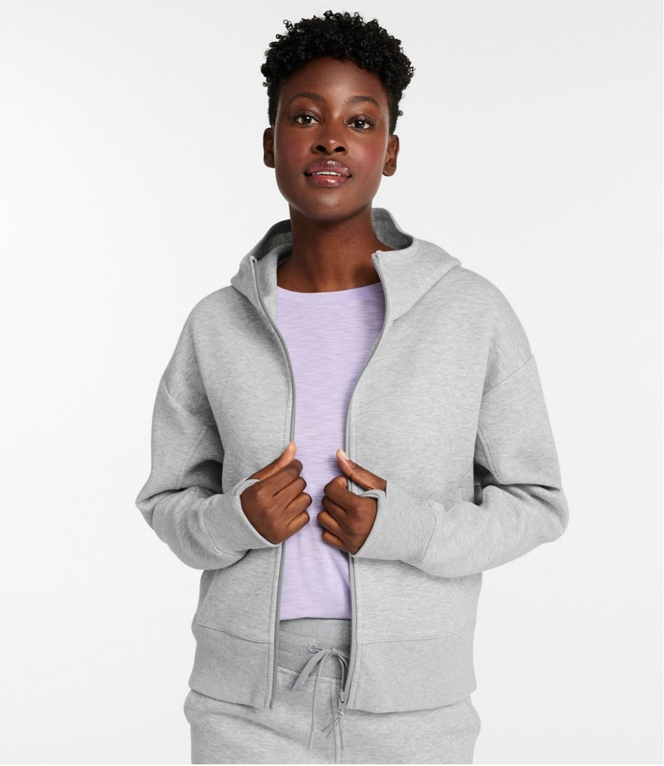 Women's Multisport Lifestyle Hoodie, Oversized Full-Zip - Image 4