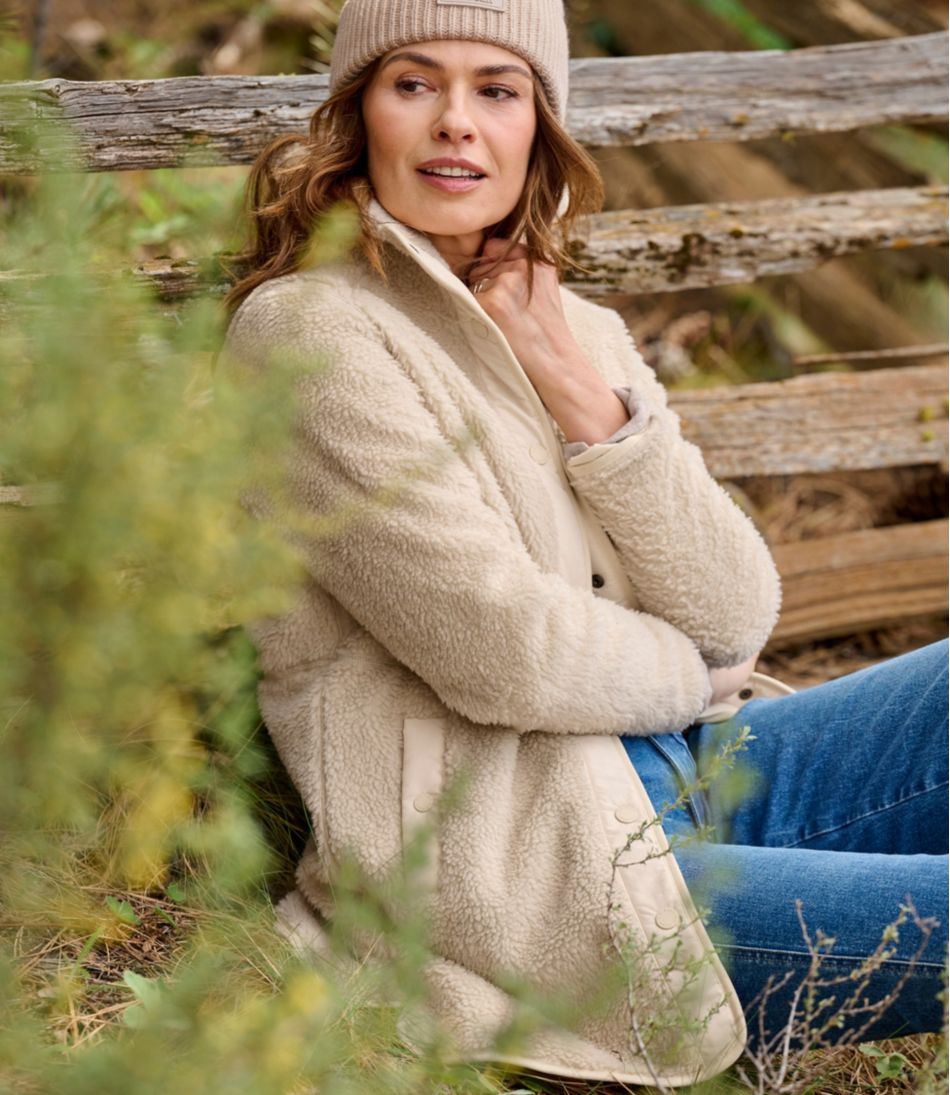 Women's Bean's Sherpa Fleece Coat - Image 10