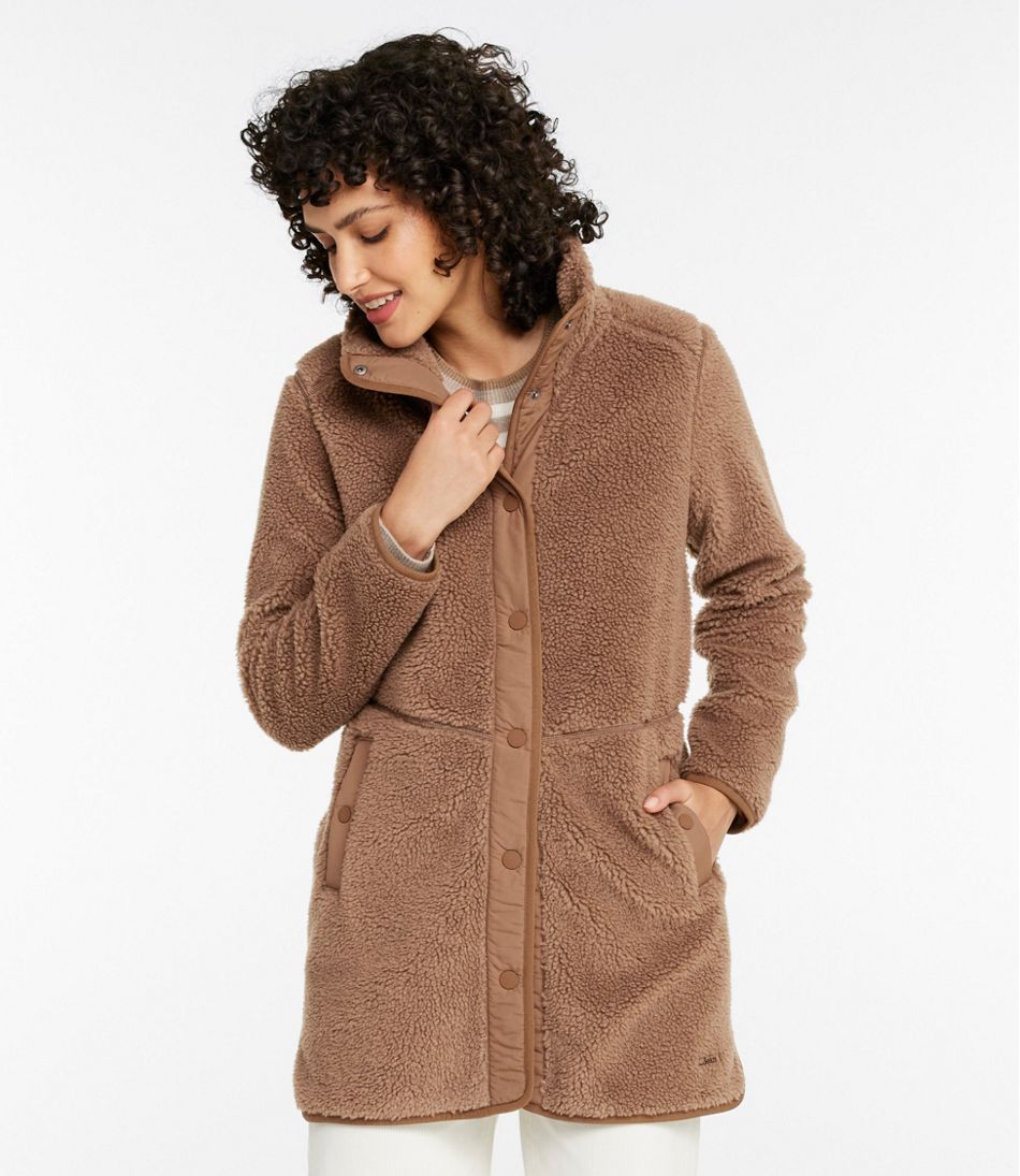 Women's Bean's Sherpa Fleece Coat - Image 2