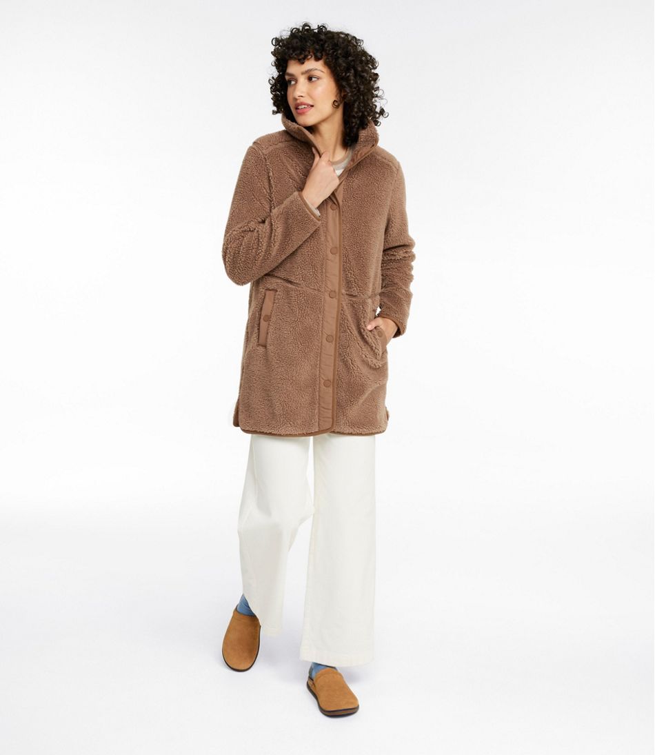 Women's Bean's Sherpa Fleece Coat - Image 4
