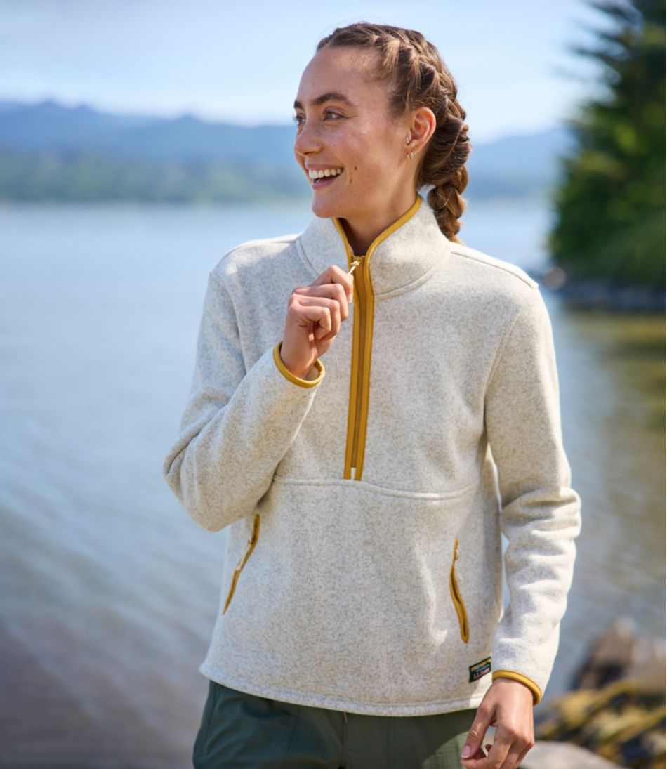 Women's L.L.Bean Sweater Fleece Half-Zip Pullover - Image 8