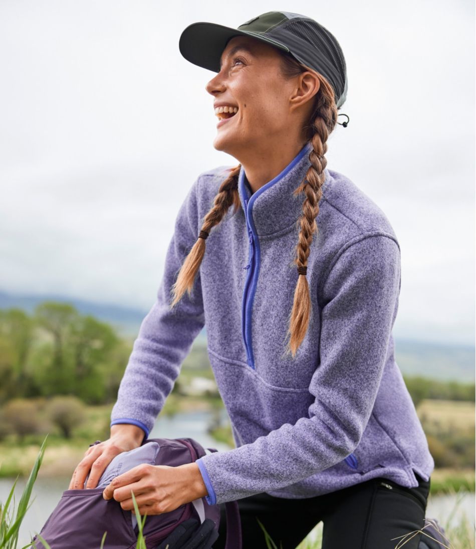 Women's L.L.Bean Sweater Fleece Half-Zip Pullover - Image 9