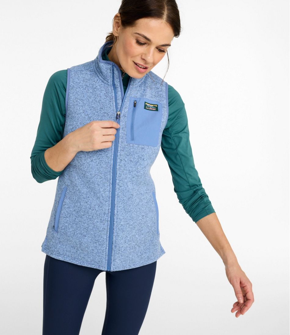 Women's L.L.Bean Sweater Fleece Long Vest - Image 2