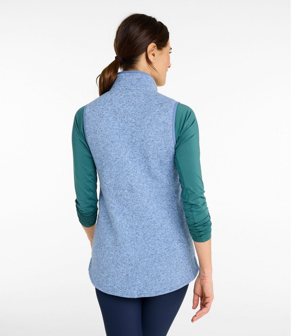 Women's L.L.Bean Sweater Fleece Long Vest - Image 3