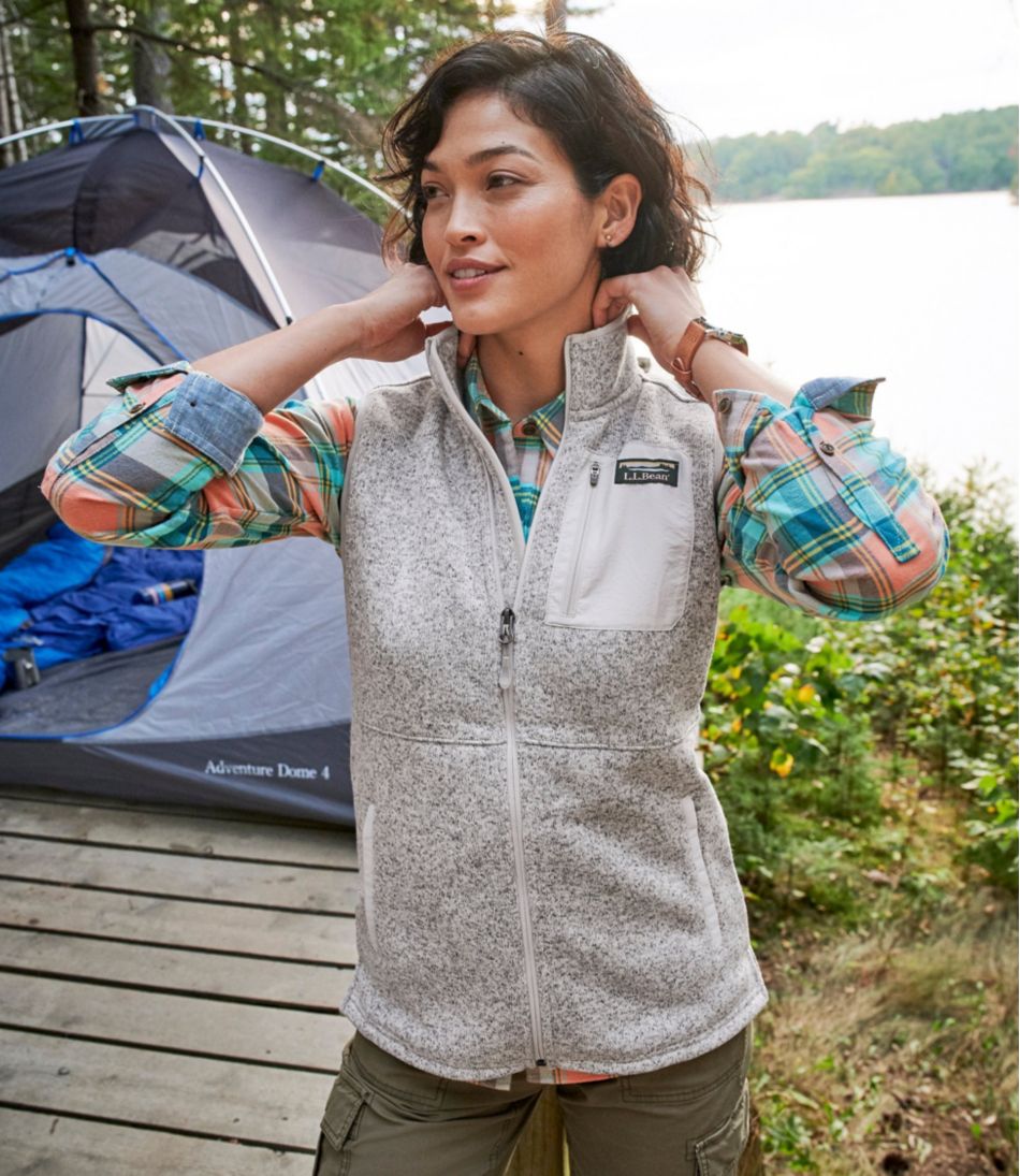 Women's L.L.Bean Sweater Fleece Long Vest - Image 8