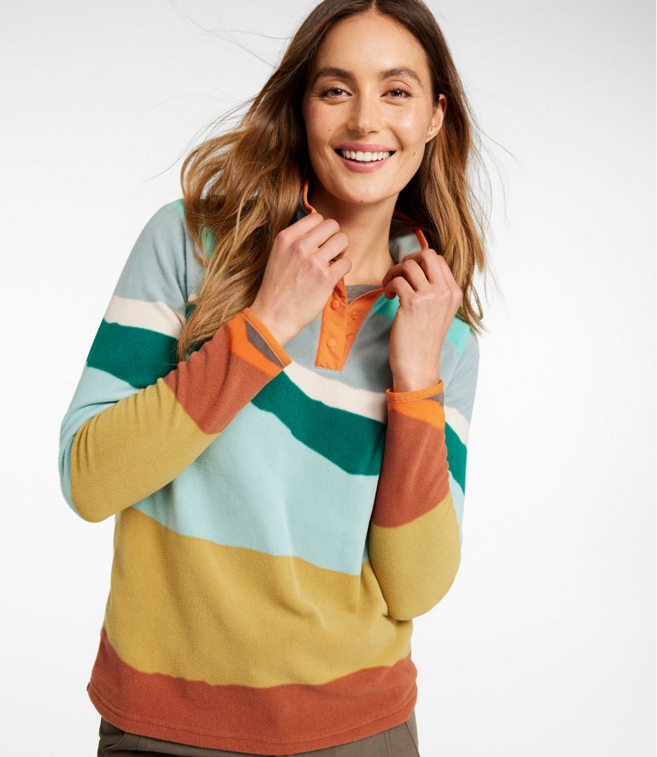 Women's All Season Access Fleece Pullover, Print - Image 2