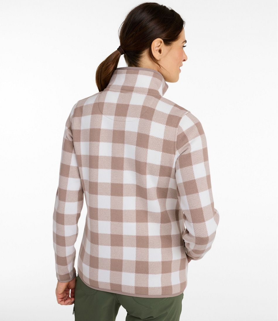 Women's L.L.Bean Sweater Fleece Pullover, Print - Image 3