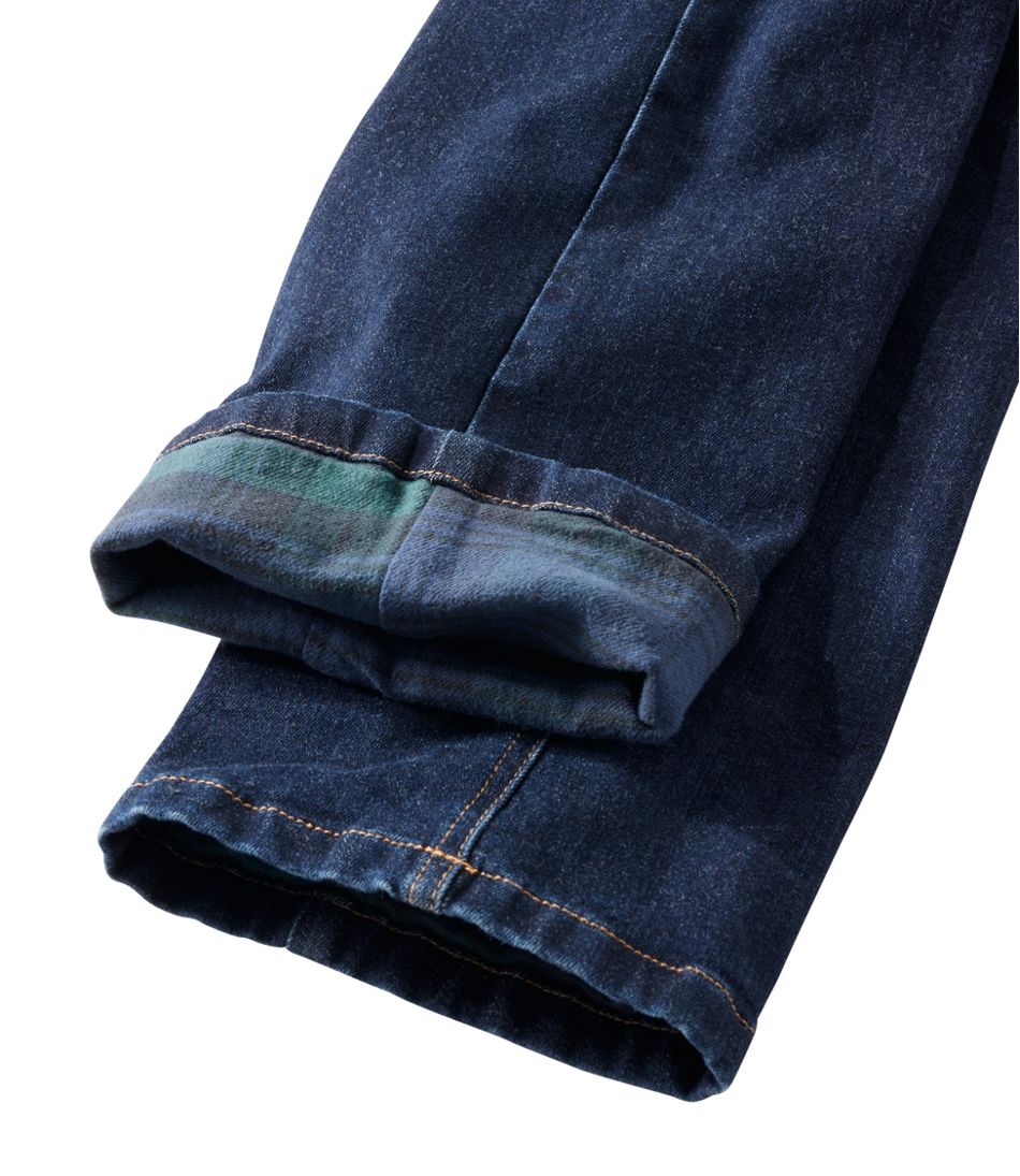Women's BeanFlex? Jeans, Mid-Rise Straight-Leg Lined - Image 5